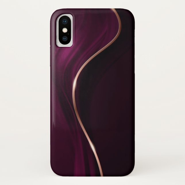 Burgundy colour I phone case (Back)