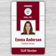 Burgundy | Conference and Education Staff Photo ID