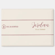 Burgundy Cream Restaurant Takeout Promotional