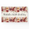 Burgundy Cream Watercolor Floral 60th Birthday
