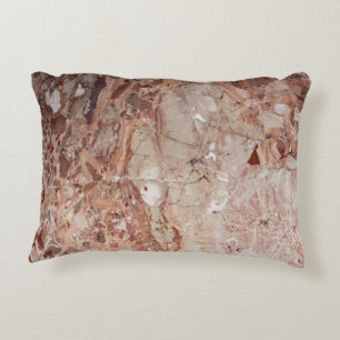 Burgundy Crimson Stoney Pebble Marble finish Accent Pillow