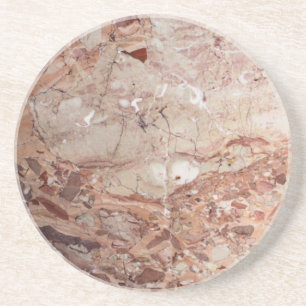 Burgundy Crimson Stoney Pebble Marble finish Coaster