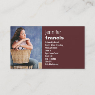 Burgundy Crossing Mini Comp Card