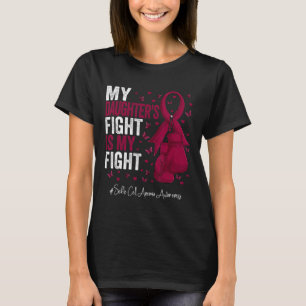 Burgundy Daughter Sickle Cell Anemia Awareness  T-Shirt