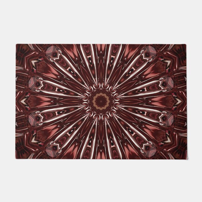 Burgundy Decorative Doormat (Front)