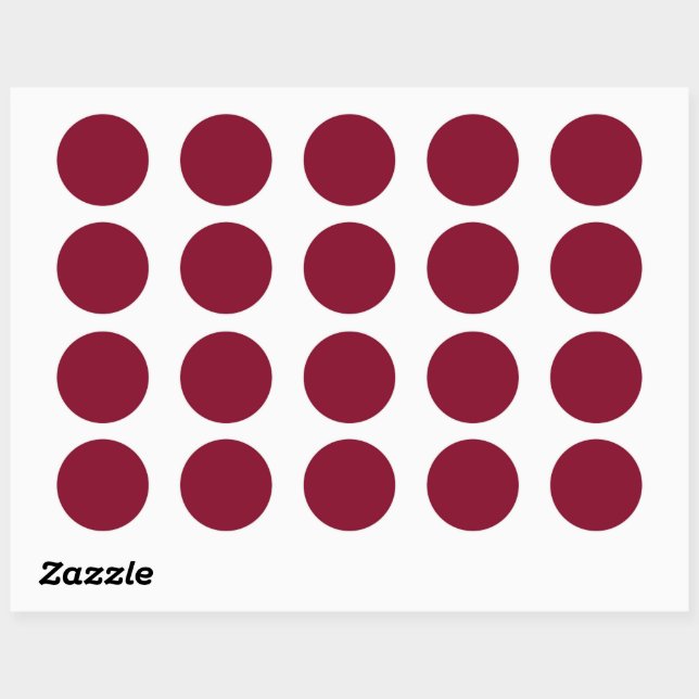 Burgundy (Deep Dark Red) CUSTOMIZABLE Stickers (Sheet)