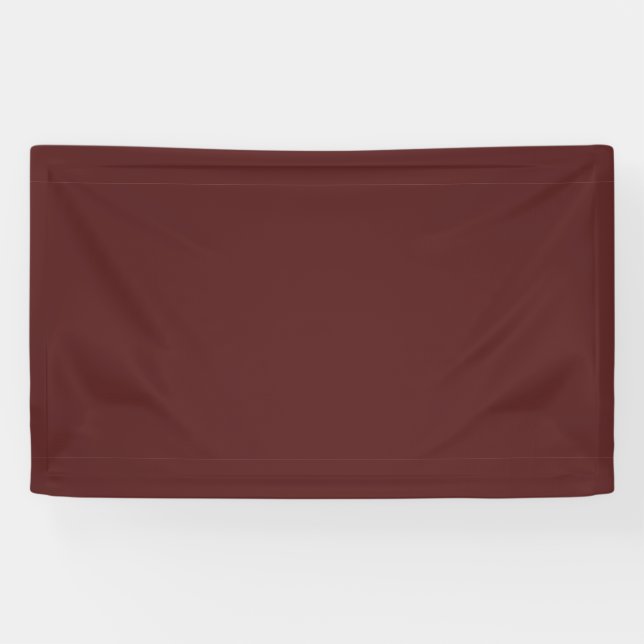 Burgundy Deep Red Custom Branded Banner (Horizontal)
