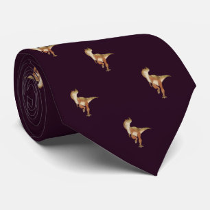 Burgundy Dinosaur Pattern Work, Professional Men's Tie