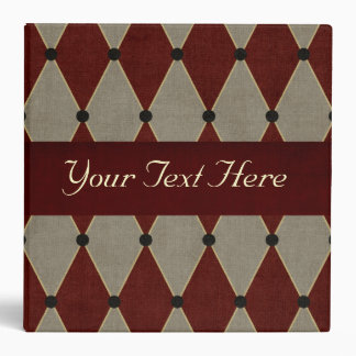 Burgundy Dominoes Binder
