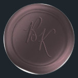 Burgundy Double Monogram Faux Wax Seal Stickers<br><div class="desc">These elegant Signature Script style script 2 Letter double Monogram Faux Wax Seal Stickers in the Marsala Wine Burgundy colorway will make the perfect finishing touch to your save the dates, wedding invitations, or other special occasion stationery. Seal your envelopes or favour bags easily and beautifully with the look of...</div>