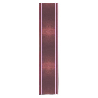 Burgundy Exotic Faux Snake Leather Linear Stripe Short Table Runner