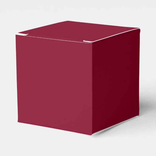 Burgundy Favor Box (Front Side)