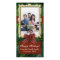 Burgundy Fir Tree Traditional Photo Cards