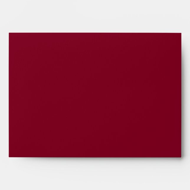 Burgundy Floral boho Envelope (Front)