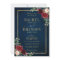 Burgundy Floral Gold Navy Blue Rustic Wedding