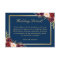 Burgundy Floral Gold Navy Blue Wedding Details