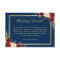 Burgundy Floral Gold Navy Blue Wedding Details