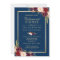 Burgundy Floral Navy Blue Wedding Rehearsal Dinner