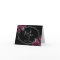 Burgundy Floral Silver Black Geometric Wedding