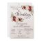 Burgundy Floral Water Paint -Simple Lines-splashes
