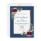 Burgundy florals gold greenery boho blue wedding