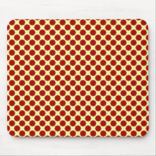 Burgundy Flower Ribbon by Kenneth Yoncich Mouse Pad