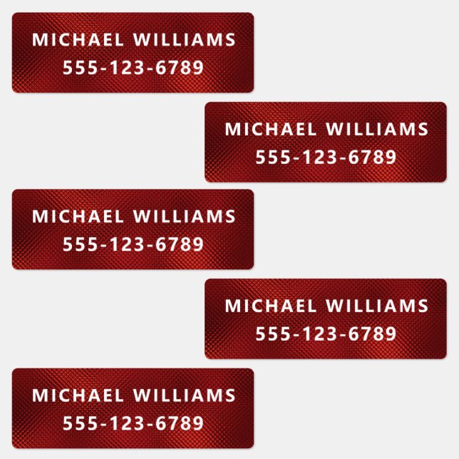 Burgundy Foil Textured Personalized Name Clothing (Group)