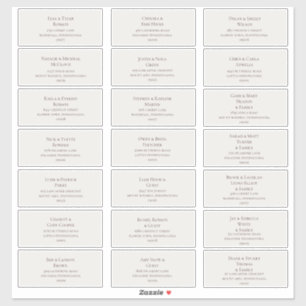 Burgundy Font   Beige Wedding Guest Address Labels