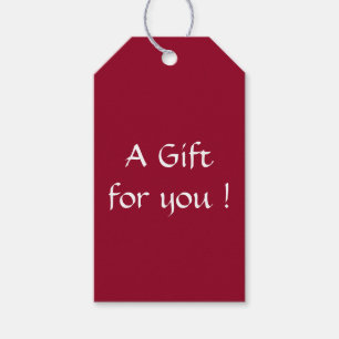 Burgundy Gift Tags