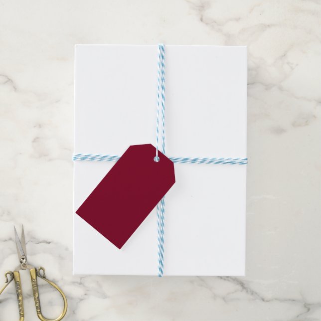 Burgundy Gift Tags (With Twine)