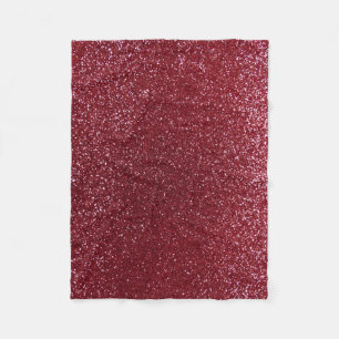 Burgundy glitter fleece blanket