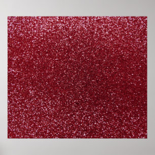 Burgundy glitter poster