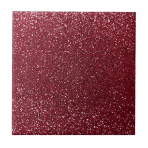 Burgundy glitter tile