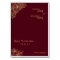 Burgundy Gold Floral Wedding Foldable Place Card
