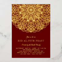Burgundy & Gold Lace Elegant Eid Feast