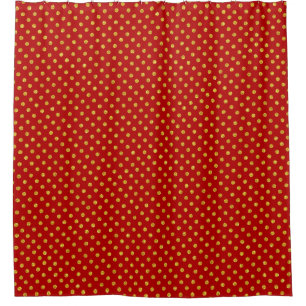 Burgundy & Gold Polka-Dorts Pattern