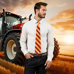 Burgundy Gold Striped Holidays Tie