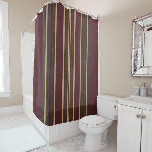 Burgundy Gold Stripes