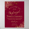 Burgundy & Gold Stylish Unplugged Wedding Ceremony