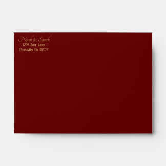 Burgundy & Gold Version 2 Envelope