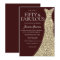 Burgundy Golden Dress 50 & Fabulous 50th Birthday