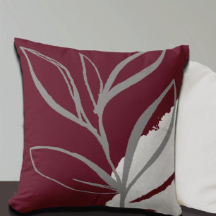 Burgundy Pillows Cushions Zazzle CA