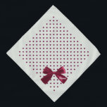 Burgundy Hearts & Bow Pet Name Green Pet  Bandana<br><div class="desc">A beautifully muted shade of green,  officially named Poetic License. I used poetic license and added burgundy hearts,  finished with a girly merlot burgundy bow...  and personalized with your pet's name. Background colour,  and text style,  size and colour can be changed,  using the edit menu.</div>