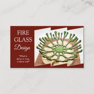 Burgundy horizontal Business Card