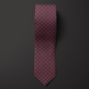 Burgundy Hubcap Tie