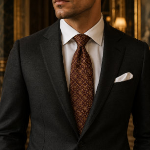 Burgundy Imperial Lattice Luxury Tie