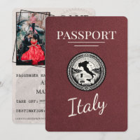 Burgundy Italy Passport