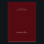 Burgundy Ivory Wedding Place Card with Guest Name<br><div class="desc">Elegant wedding place name styled in a rich burgundy and ivory palette for a refined, timeless table setting. This classic look blends deep red tones with soft cream and beige hues, creating a sophisticated balance that works beautifully for formal receptions, romantic celebrations, and vintage-inspired weddings. Designed to highlight each guest...</div>