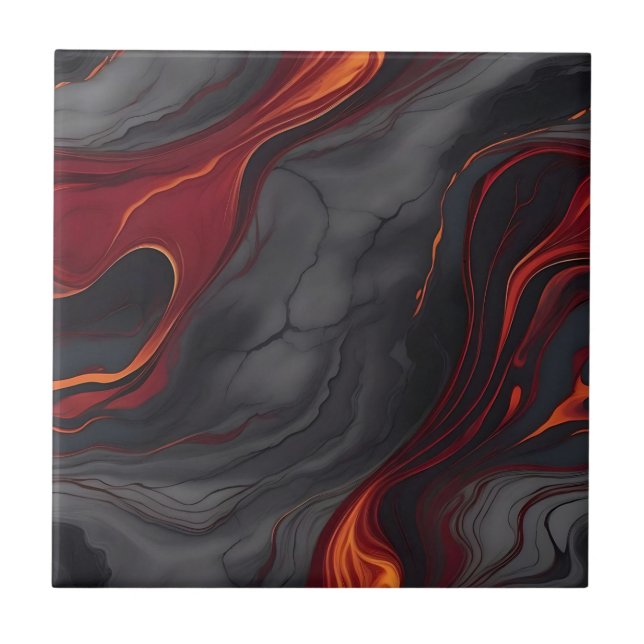 Burgundy Lava Marble Tile (Front)