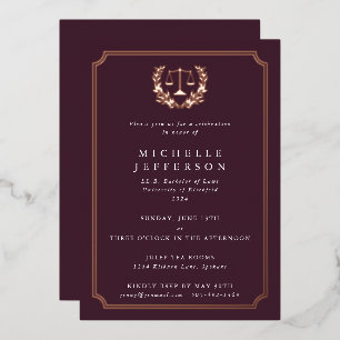 Burgundy Law School Graduation Party